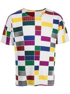 Homme Plissé Issey Miyake футболка в клетку House Check