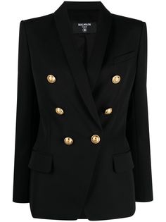 Balmain двубортный блейзер на пуговицах