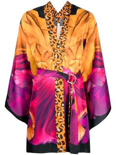 Maria Lucia Hohan блузка-кимоно с принтом