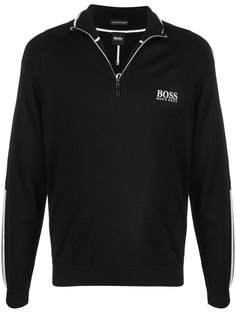 Boss Hugo Boss джемпер с вышитым логотипом