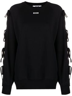 MSGM толстовка с завязками и логотипом