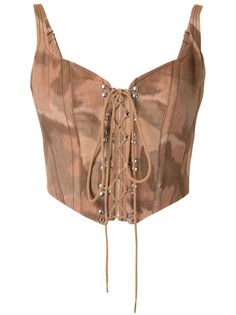 Dion Lee укороченный топ Ikat c камуфляжным принтом