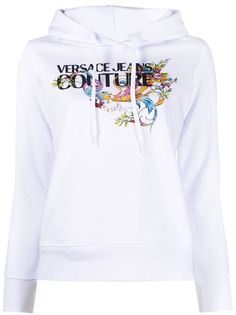 Versace Jeans Couture худи с кулиской и логотипом