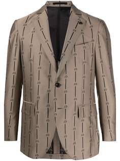 Gabriele Pasini однобортный пиджак с принтом Skull