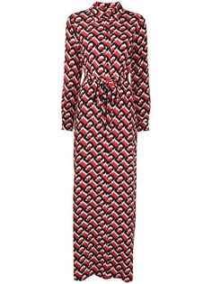 DVF Diane von Furstenberg платье-рубашка с геометричным принтом