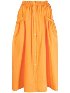MSGM юбка миди на пуговицах