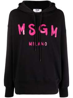 MSGM худи с кулиской и логотипом