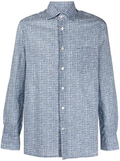 Kiton рубашка в клетку