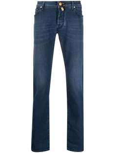 Jacob Cohen узкие джинсы средней посадки