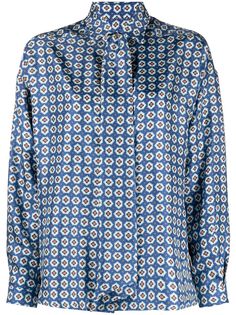 Alberto Biani блузка с геометричным принтом