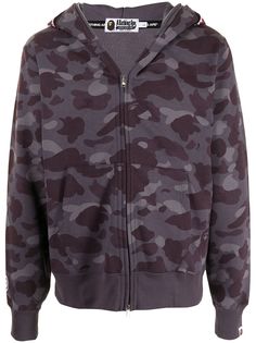 A BATHING APE® худи на молнии с камуфляжным принтом