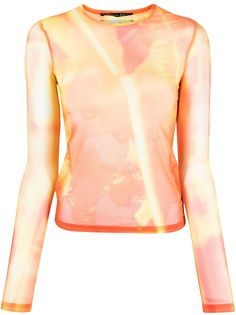 Andersson Bell сетчатый топ с абстрактным принтом