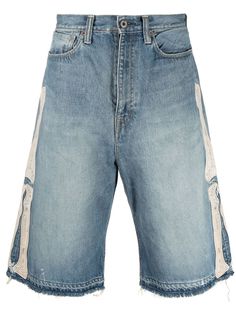 Kapital джинсовые шорты с вышивкой