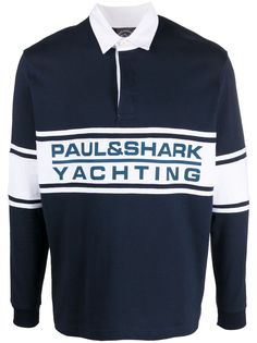 Paul & Shark рубашка поло с длинными рукавами и логотипом