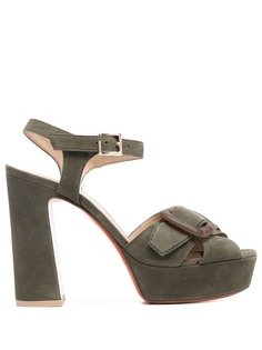 Santoni босоножки на блочном каблуке