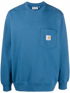Carhartt WIP толстовка Pocket с нашивкой-логотипом