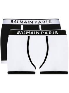 Balmain комплект из двух трусов-брифов с логотипом