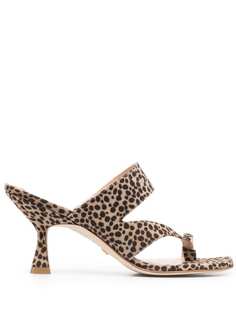 Stuart Weitzman босоножки с леопардовым принтом