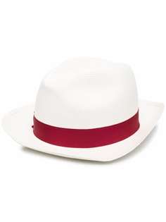 Borsalino соломенная шляпа с лентой