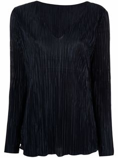 Charlott плиссированная блузка с V-образным вырезом