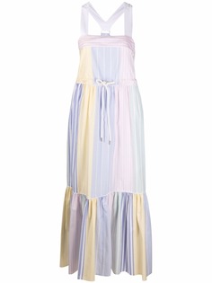 Hilfiger Collection Pure Cotton Seersucker Stripe Maxi Dress