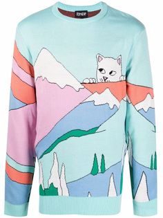 Ripndip джемпер Kiss The Sky с окантовкой в рубчик