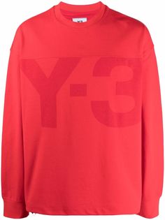 Y-3 толстовка с круглым вырезом и логотипом