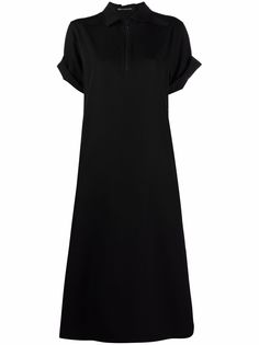 Yohji Yamamoto платье-рубашка с короткими рукавами
