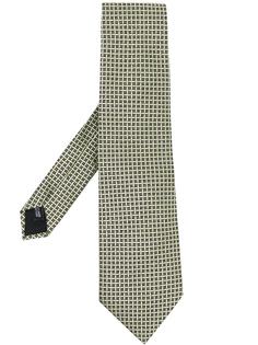 Hermès жаккардовый галстук pre-owned с логотипом
