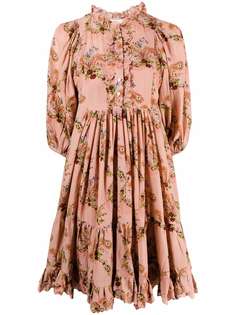 byTiMo платье с оборками и цветочным принтом