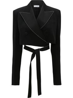 JW Anderson CROPPED WRAPOVER TUXEDO JACKET