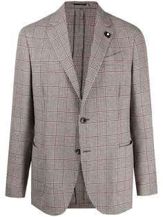 Lardini пиджак в клетку глен