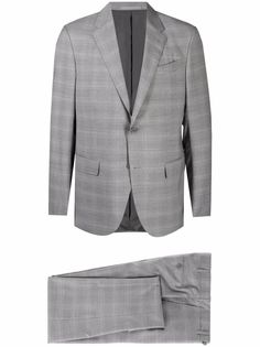 Ermenegildo Zegna костюм с однобортным пиджаком в клетку
