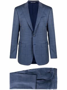 Canali строгий костюм с однобортным пиджаком