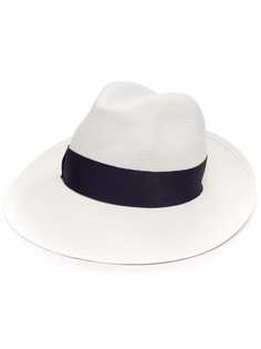 Borsalino соломенная шляпа с лентой
