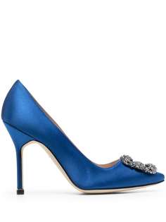 Manolo Blahnik туфли-лодочки Hangisi с декорированной пряжкой