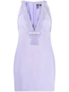 Elisabetta Franchi платье мини с кружевом