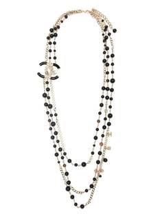 Chanel Pre-Owned многослойное колье Runway Collection 2018-го года