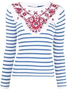 RED Valentino джемпер Sangallo с вышивкой