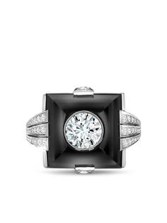 Pragnell Vintage кольцо с бриллиантом и ониксом