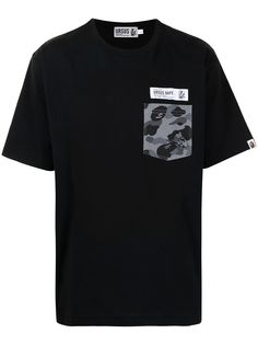 A BATHING APE® футболка с нагрудным карманом