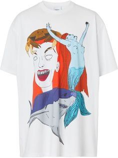 Burberry футболка с принтом Sea Maiden