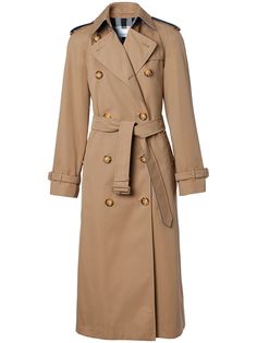 Burberry тренч с джинсовой вставкой и поясом