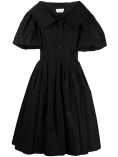 Alexander McQueen платье с пышными рукавами