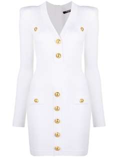 Balmain платье мини с пуговицами