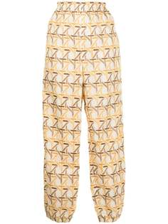 Tory Burch брюки палаццо с вышивкой
