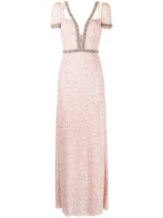 Jenny Packham платье Pastel Love с глубоким вырезом