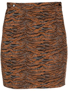 Roseanna юбка с зебровым принтом