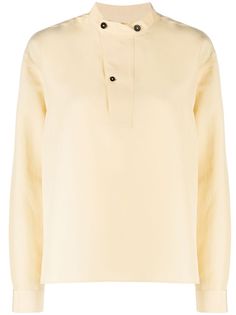 Jil Sander блузка с воротником-стойкой