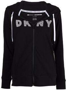 DKNY худи на молнии с логотипом